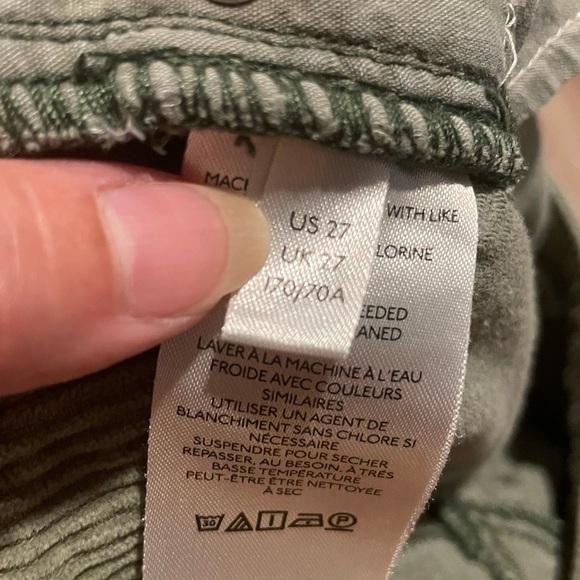 BDG Urban Outfitters high rise mom cord pants in forest green size 27 - Picture 11 of 11